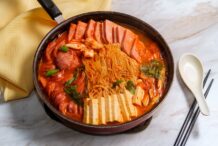 Korean Army Base Stew (Budae Jjigae)